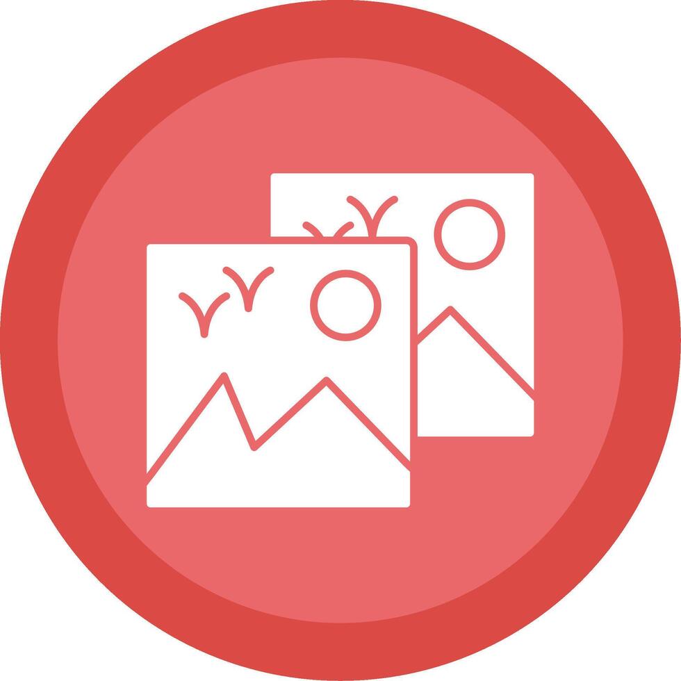 Images Glyph Multi Circle Icon vector