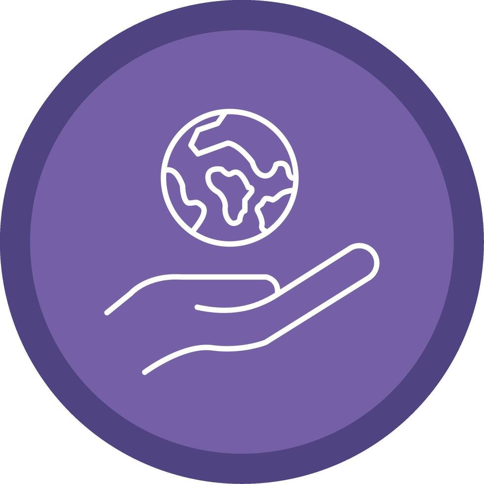 Ecology Line Multi Circle Icon vector