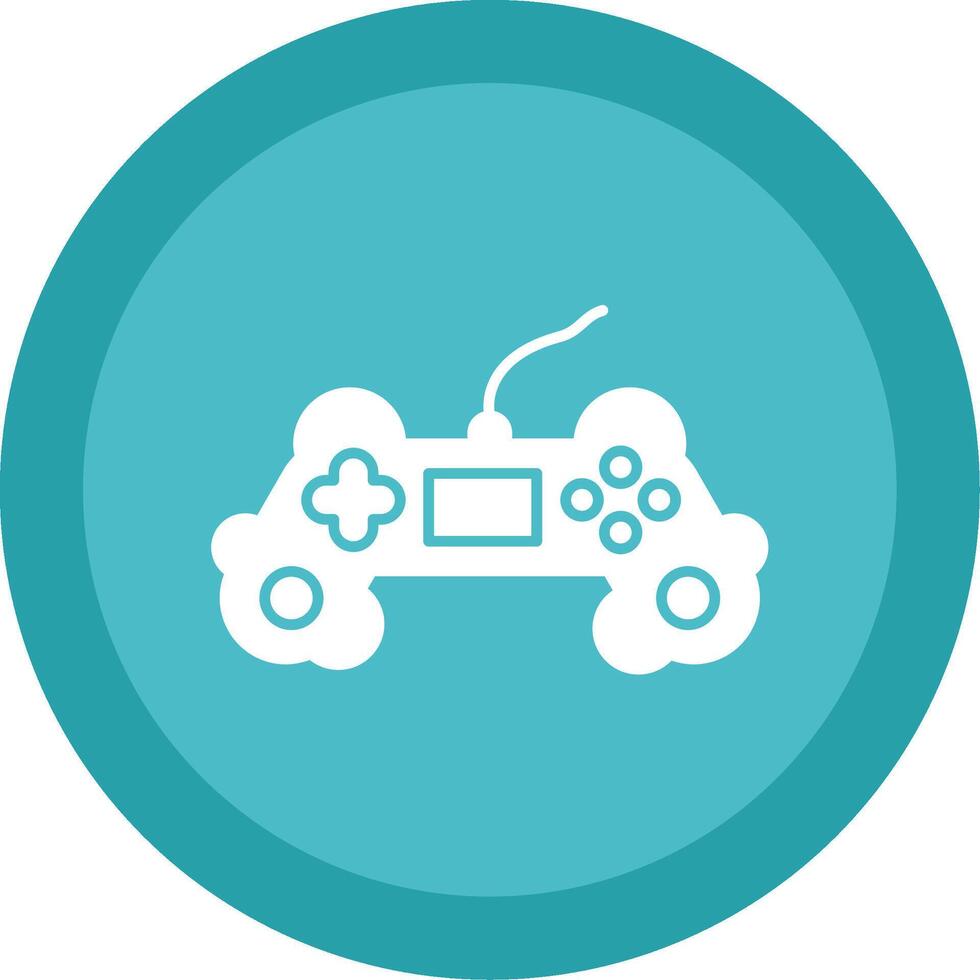 Gaming Glyph Multi Circle Icon vector
