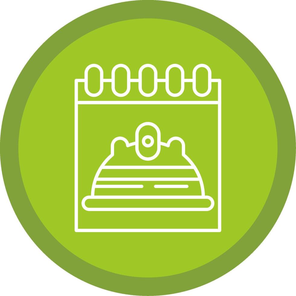 Labour Day Line Multi Circle Icon vector