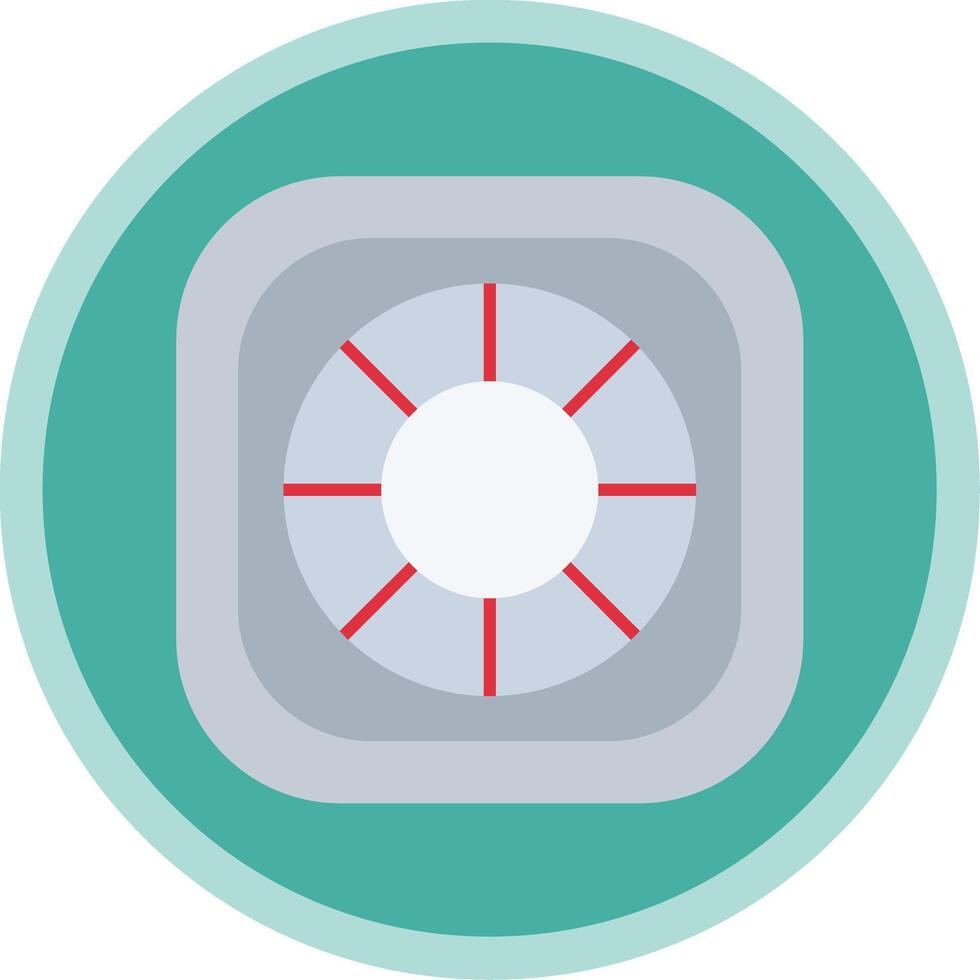 Lifebuoy Flat Multi Circle Icon vector