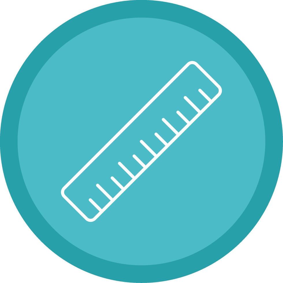 Ruler Line Multi Circle Icon vector