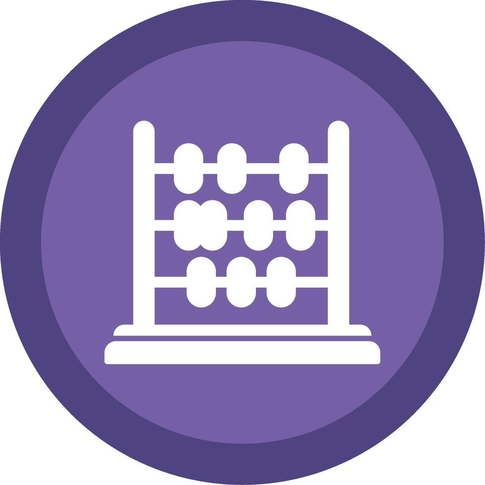 Abacus Glyph Multi Circle Icon vector