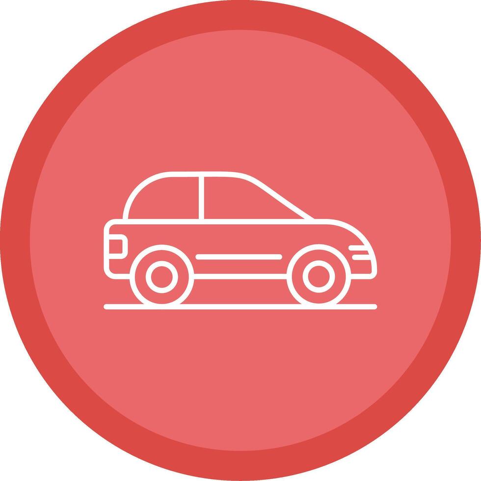 Car Line Multi Circle Icon vector