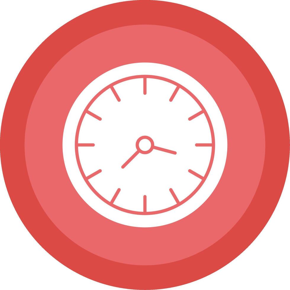 Clock Glyph Multi Circle Icon vector