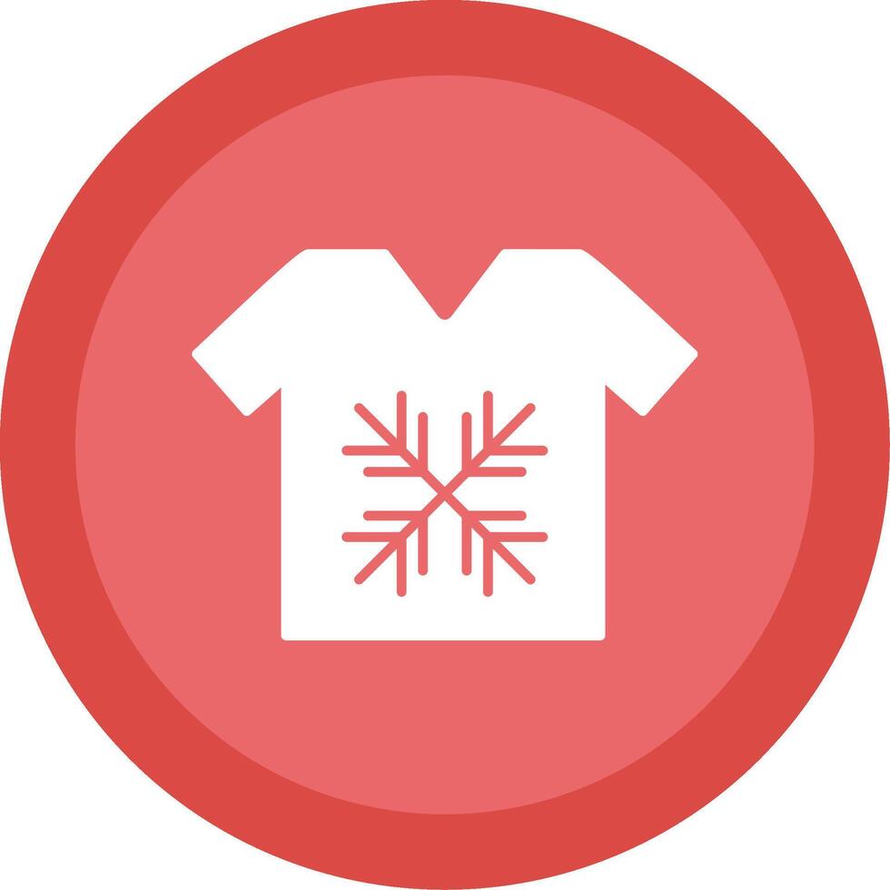 Tshirt Glyph Multi Circle Icon vector