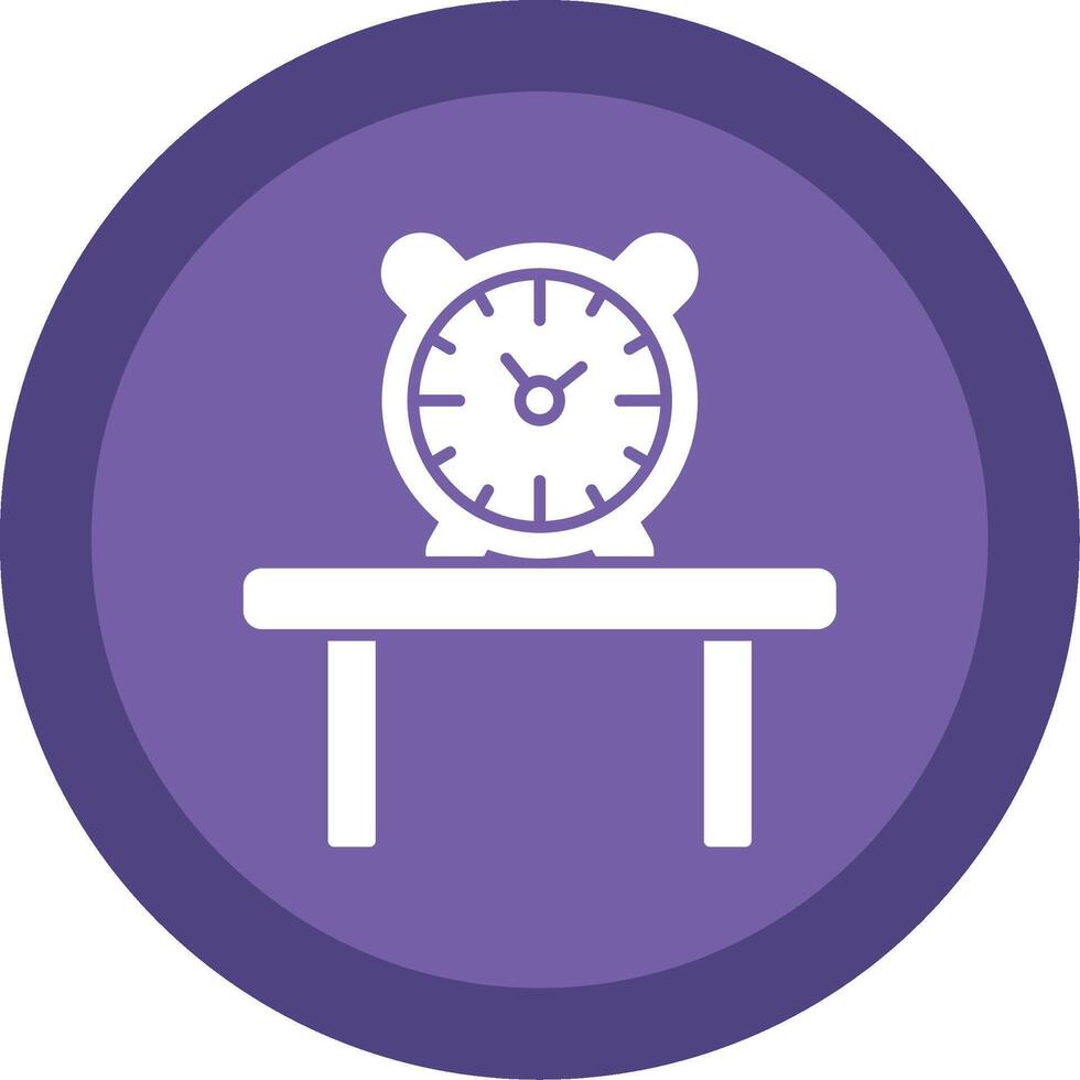 Table Watch Glyph Multi Circle Icon vector