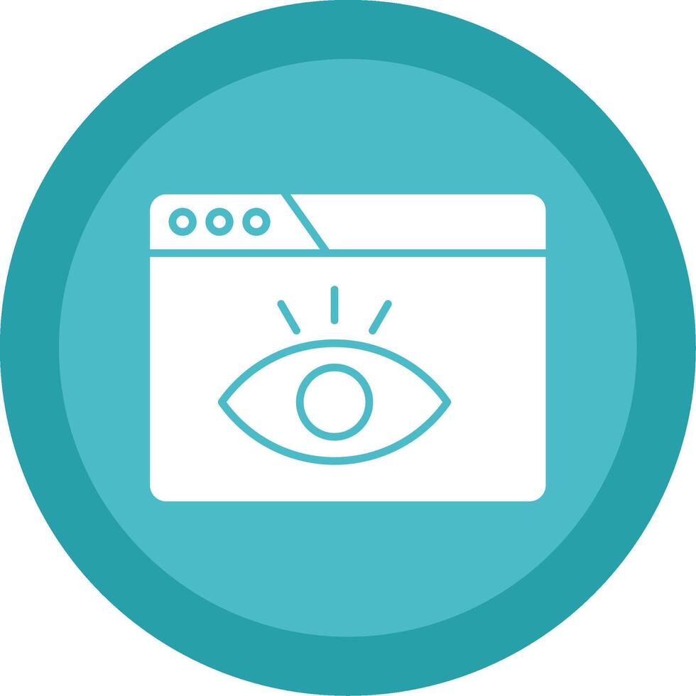 Visualization Glyph Multi Circle Icon vector