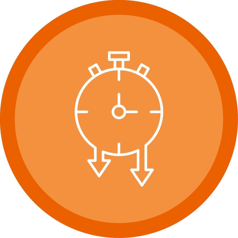Timer Line Multi Circle Icon vector