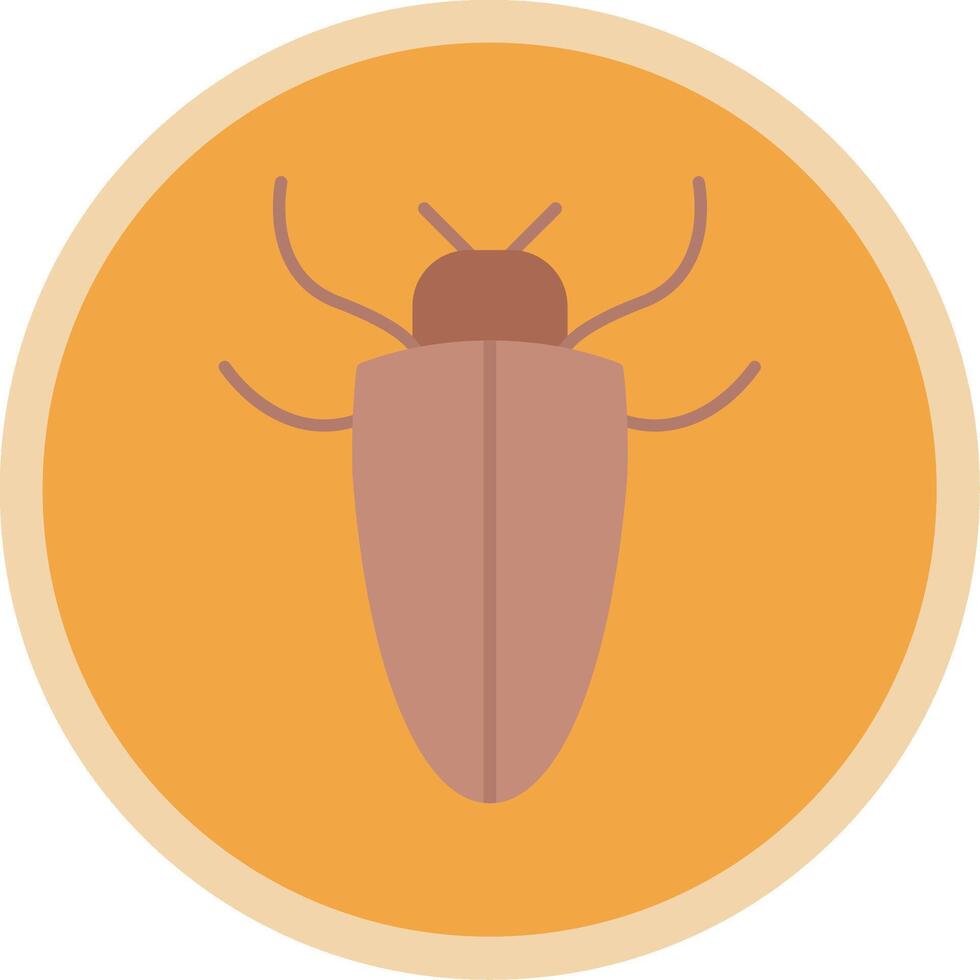 insecto plano multi circulo icono vector