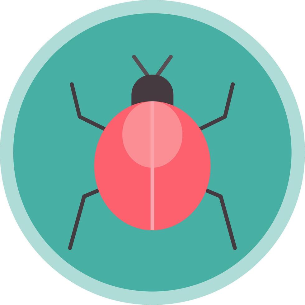 cucaracha plano multi circulo icono vector