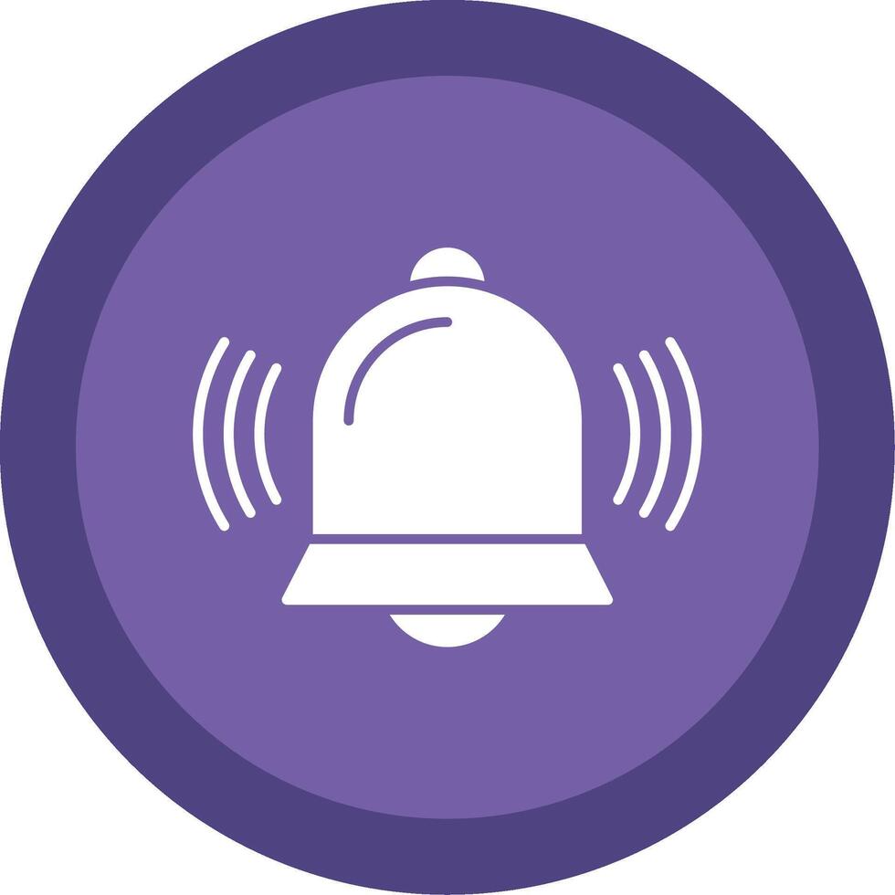 Bell Glyph Multi Circle Icon vector