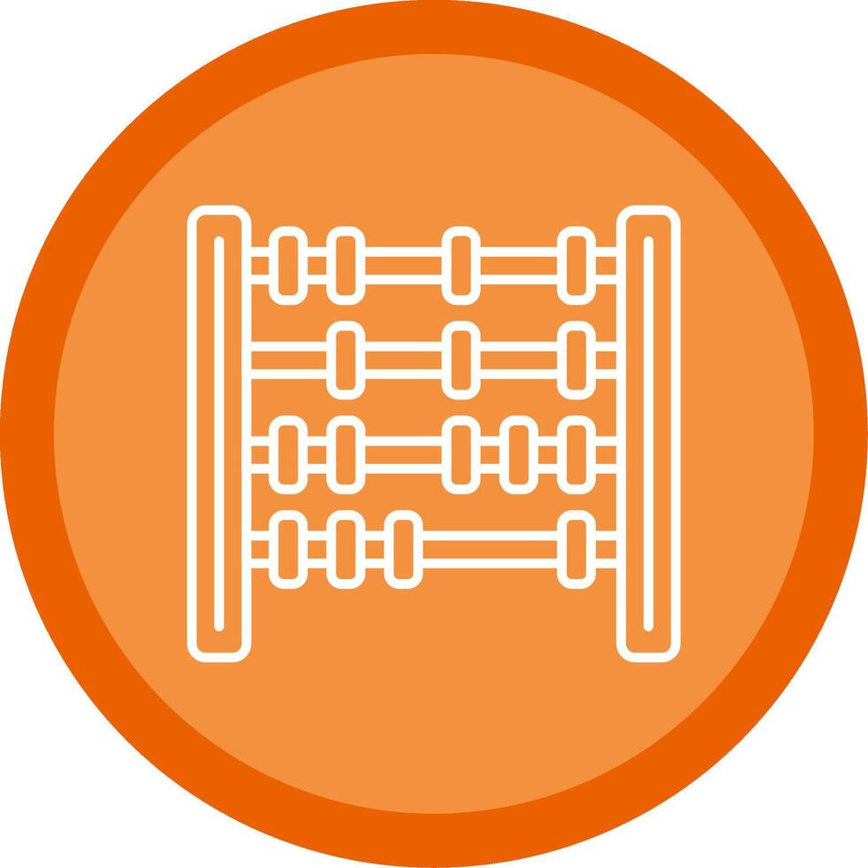 Abacus Line Multi Circle Icon vector