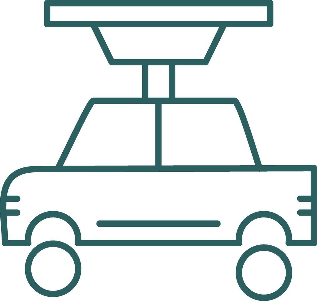 Car Repair Line Gradient Round Corner Icon vector