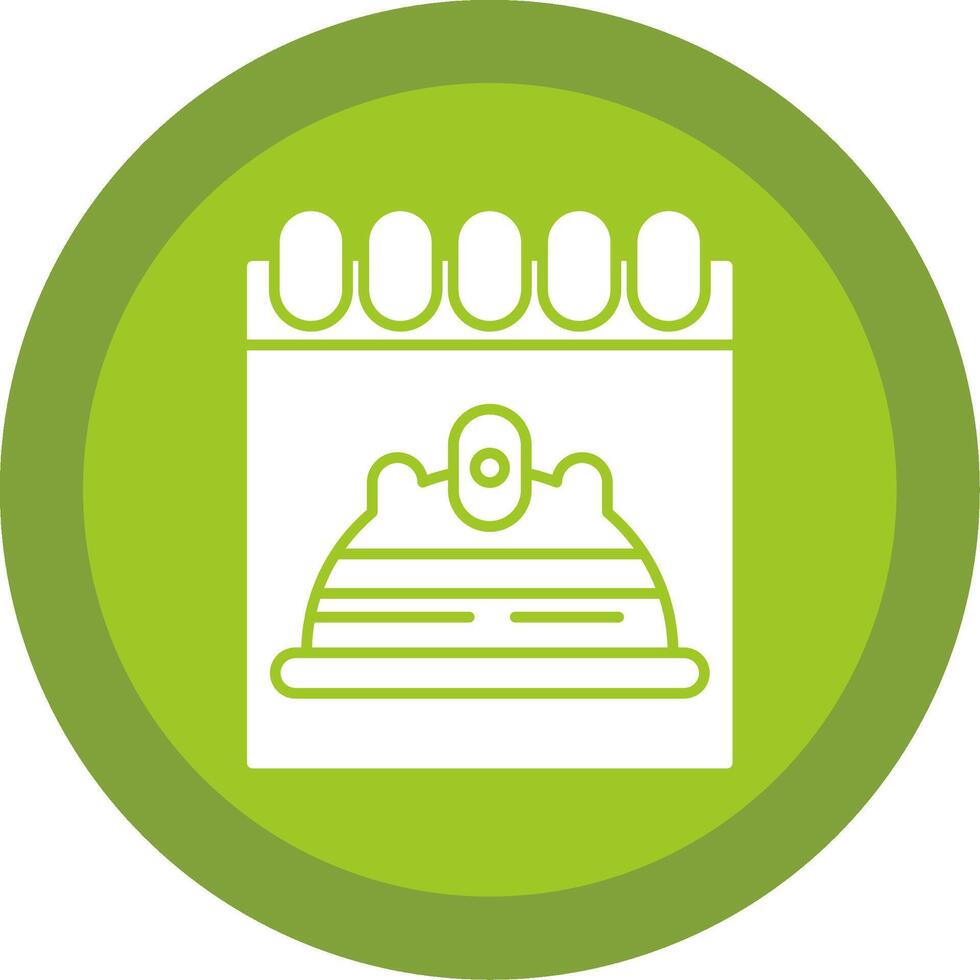 Labour Day Glyph Multi Circle Icon vector