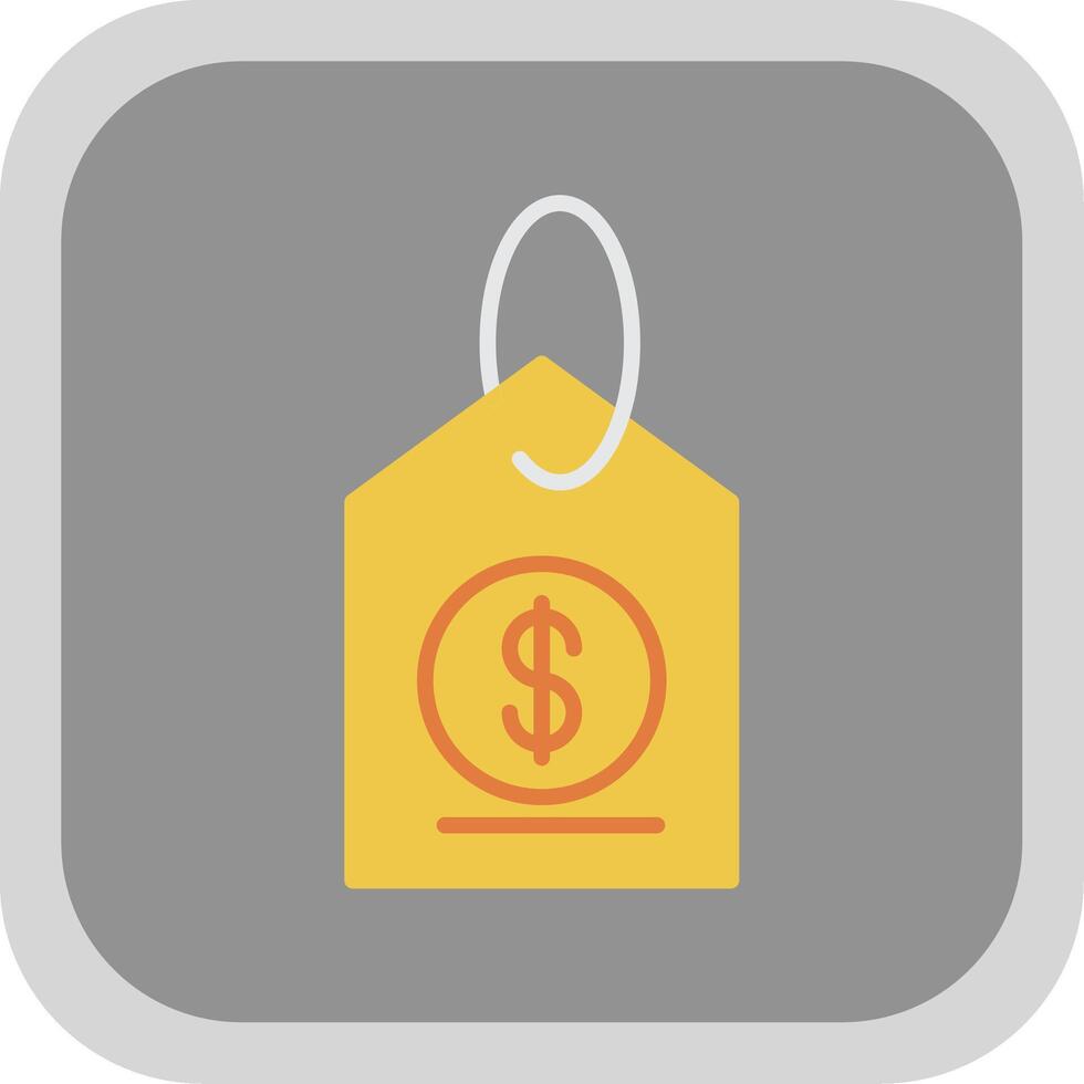 Cheap Flat Round Corner Icon vector