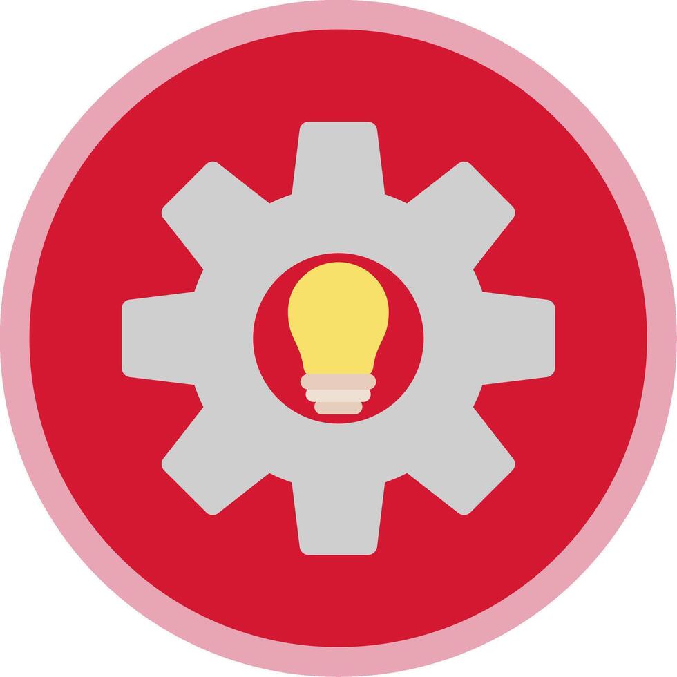 Idea Flat Multi Circle Icon vector