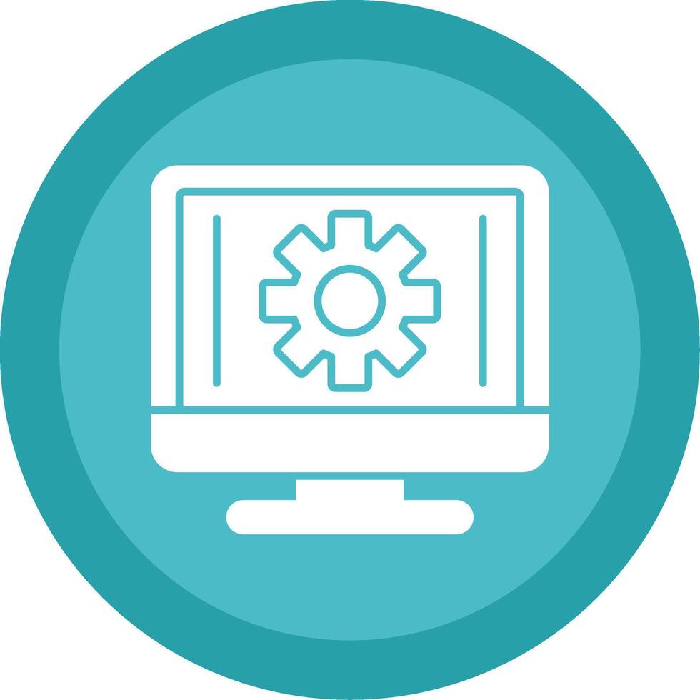 Tool Glyph Multi Circle Icon vector