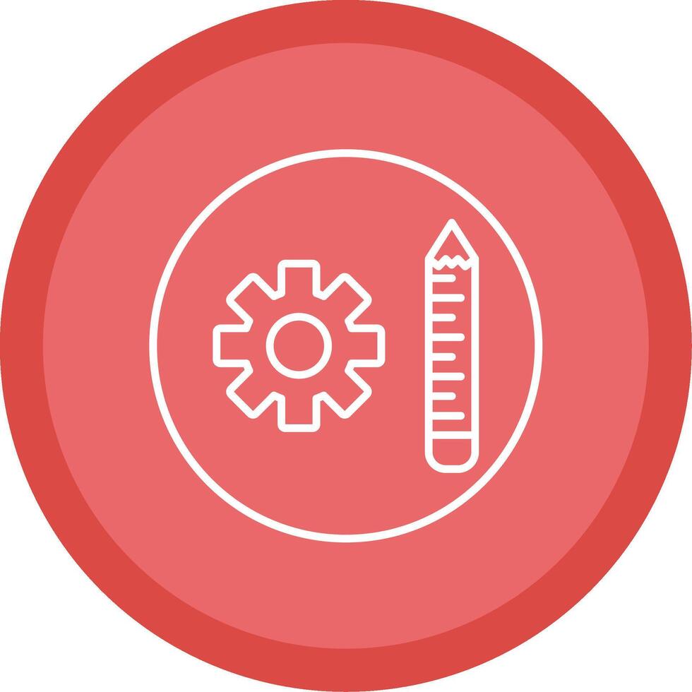 Tools Line Multi Circle Icon vector