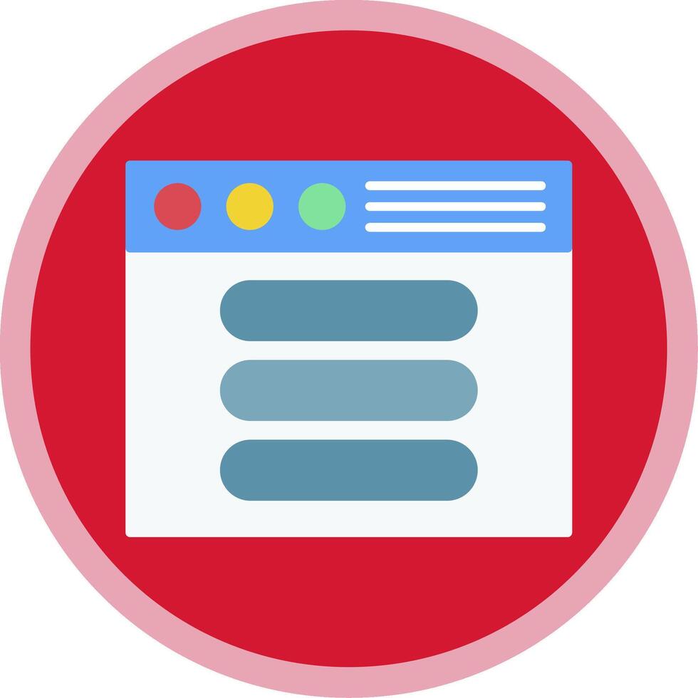 Process Flat Multi Circle Icon vector