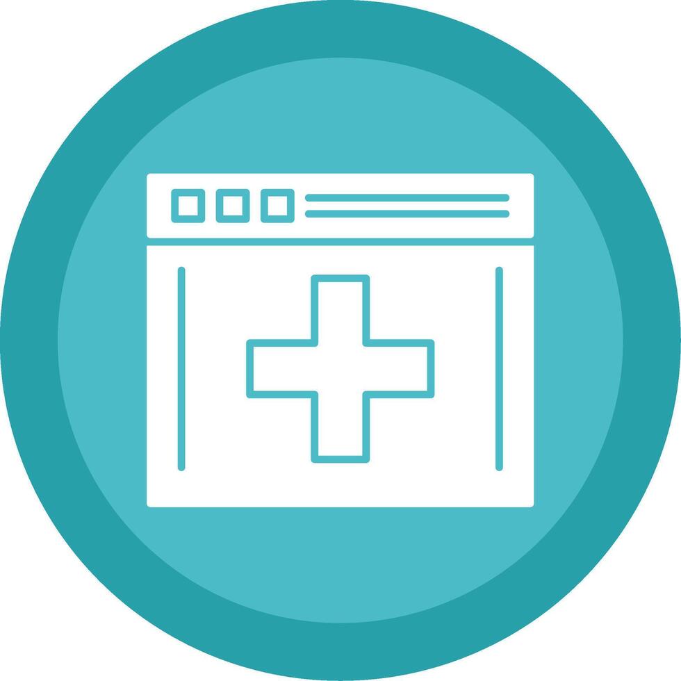 Medical App Glyph Multi Circle Icon vector