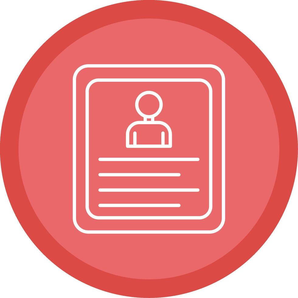 Curriculum Vitae Line Multi Circle Icon vector