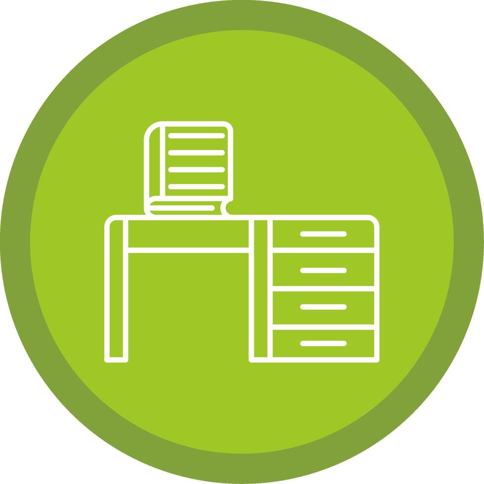Table Line Multi Circle Icon vector