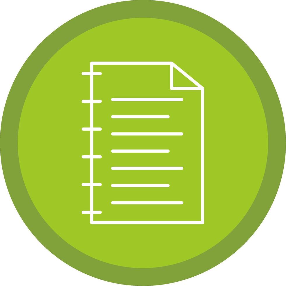 Notebook Line Multi Circle Icon vector