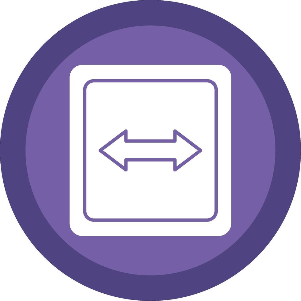 Opposite Glyph Multi Circle Icon vector