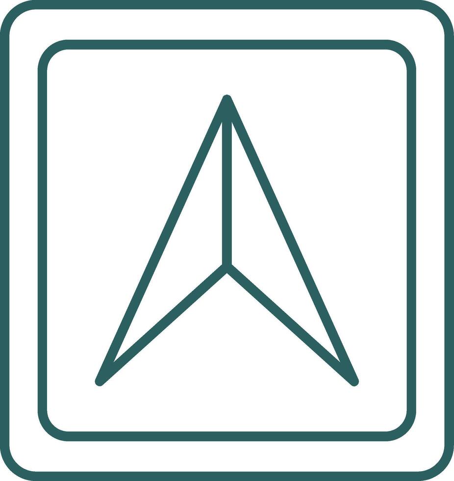 Cursor Line Gradient Round Corner Icon vector
