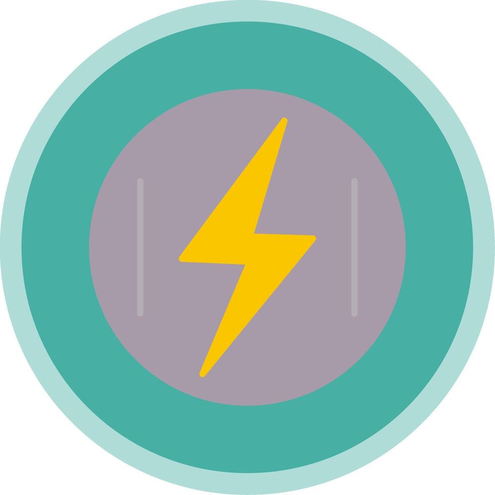 Energy Flat Multi Circle Icon vector