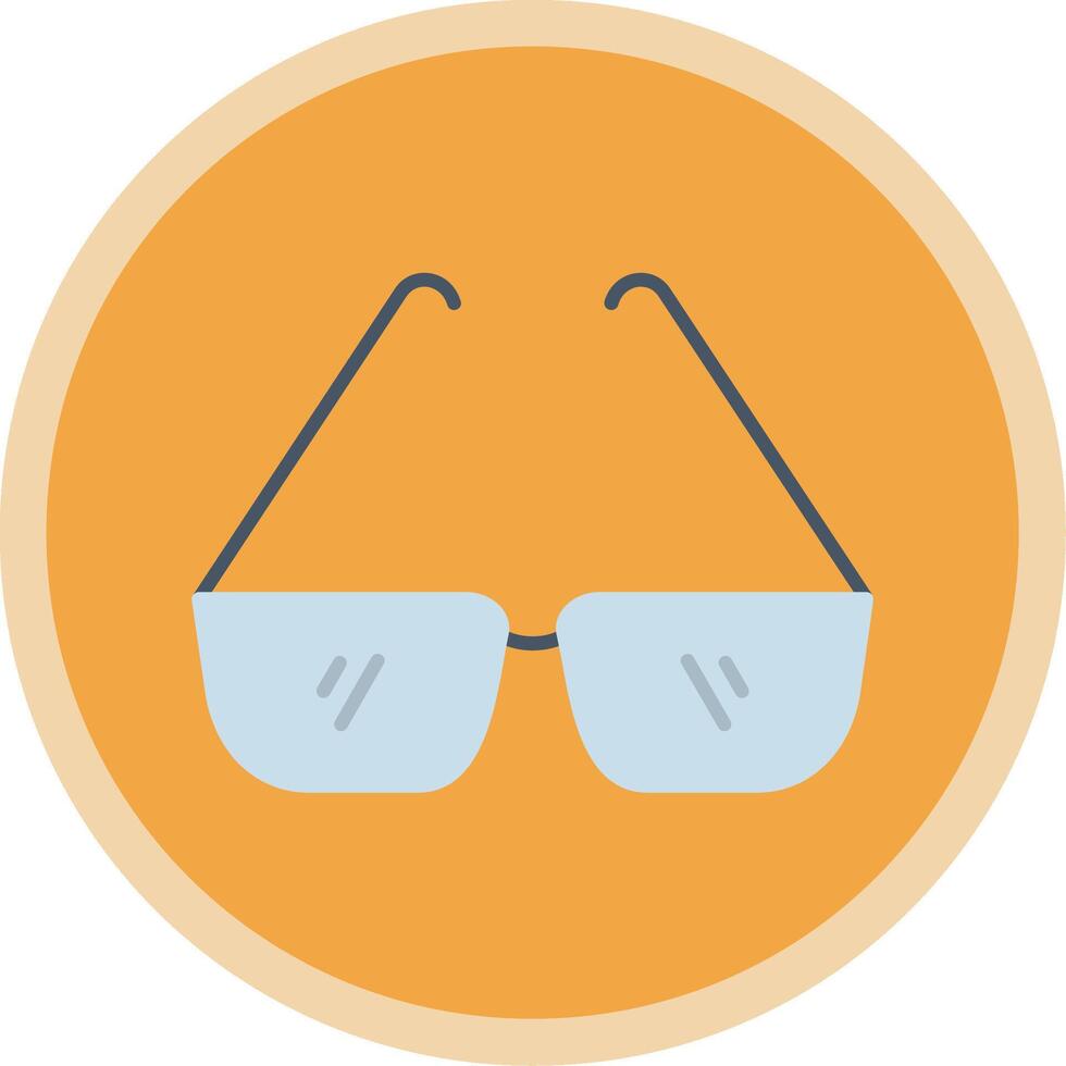 Glasses Flat Multi Circle Icon vector