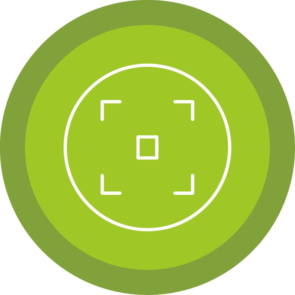 Focus Line Multi Circle Icon vector