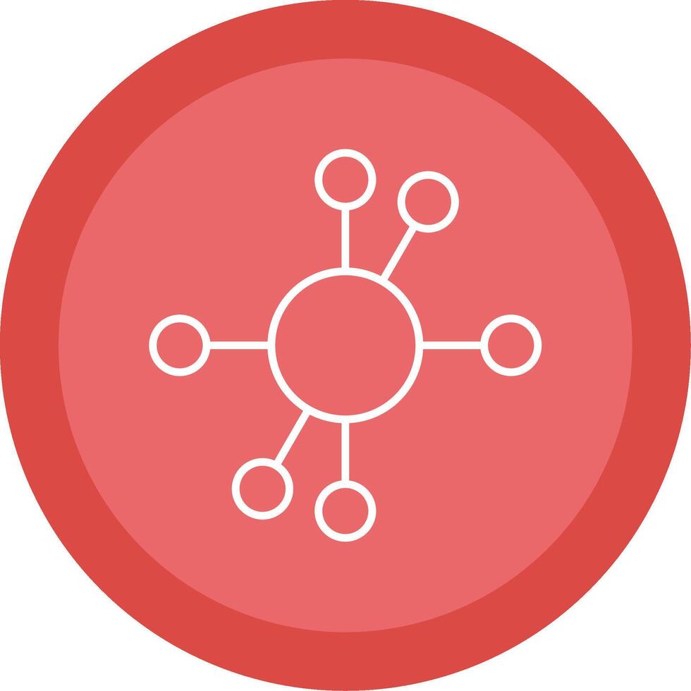 Diagram Line Multi Circle Icon vector