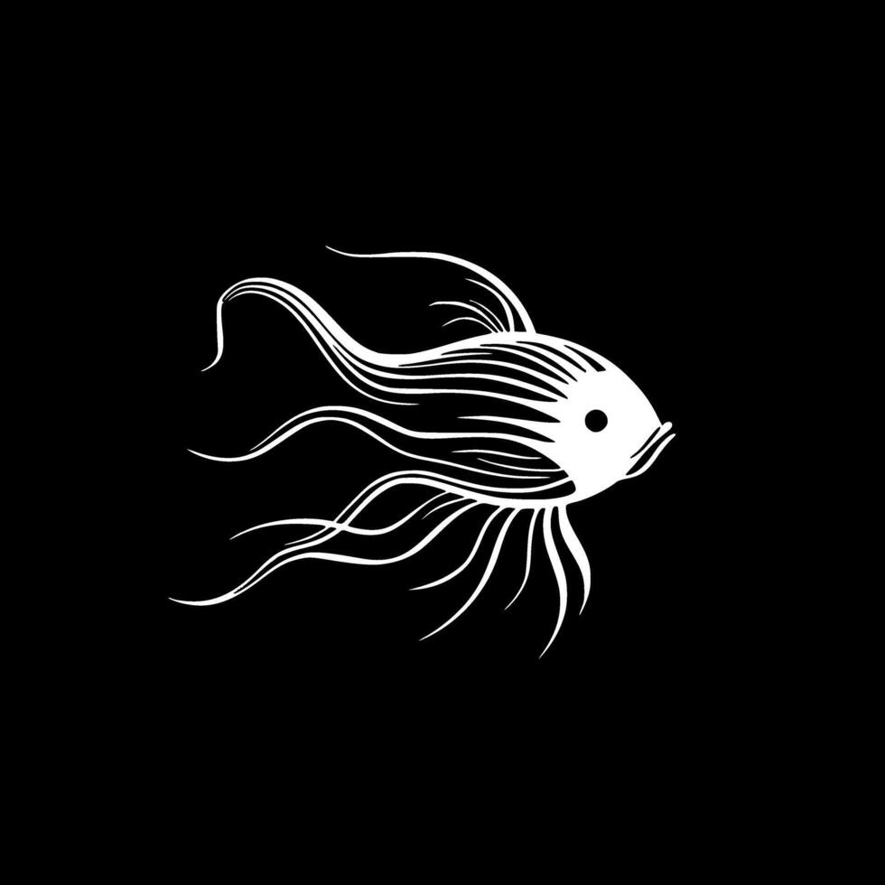 Goldfish - Minimalist and Flat Logo - illustration vector
