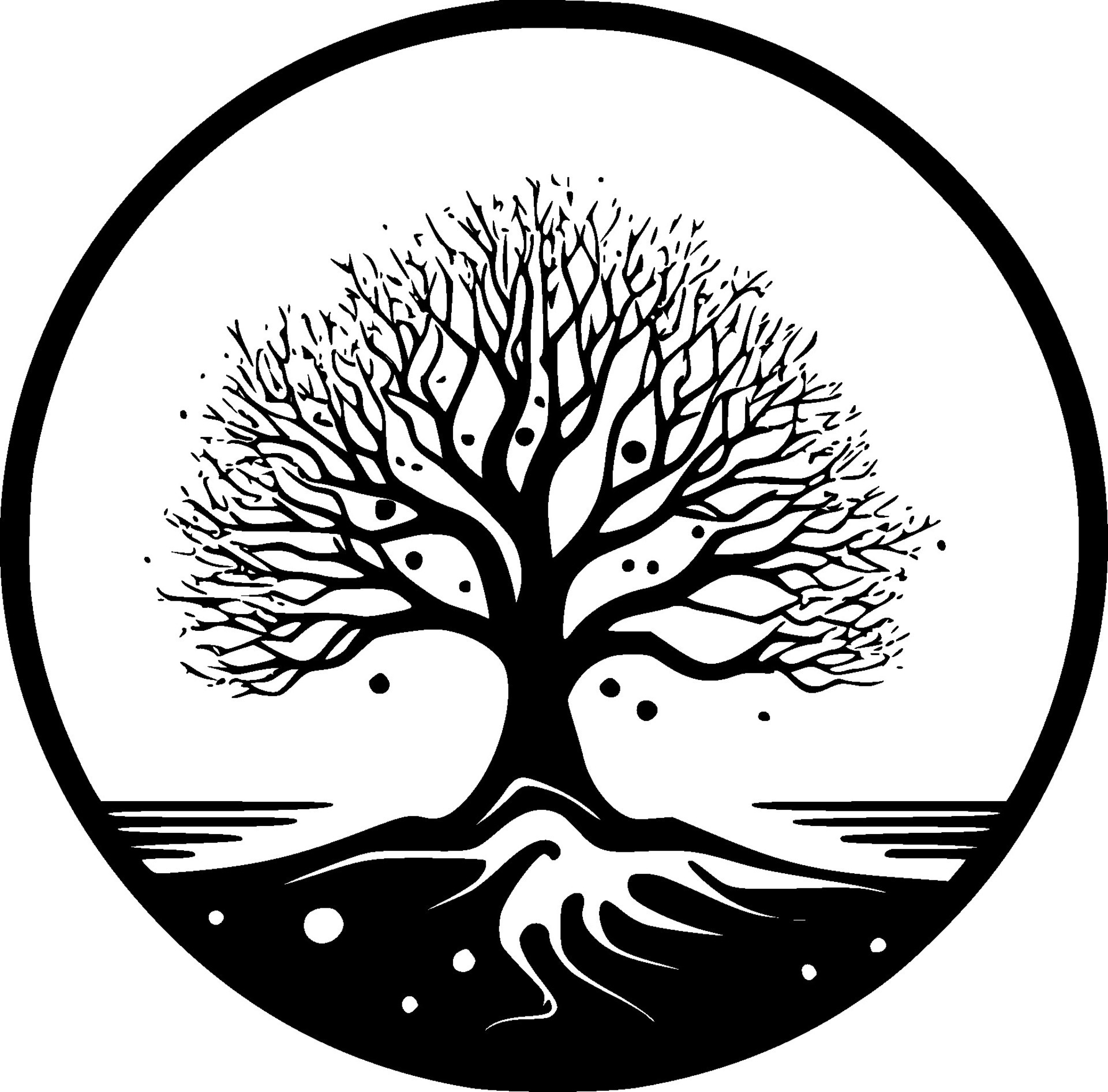 Tree - Black and White Isolated Icon - illustration 43020428 Vector Art