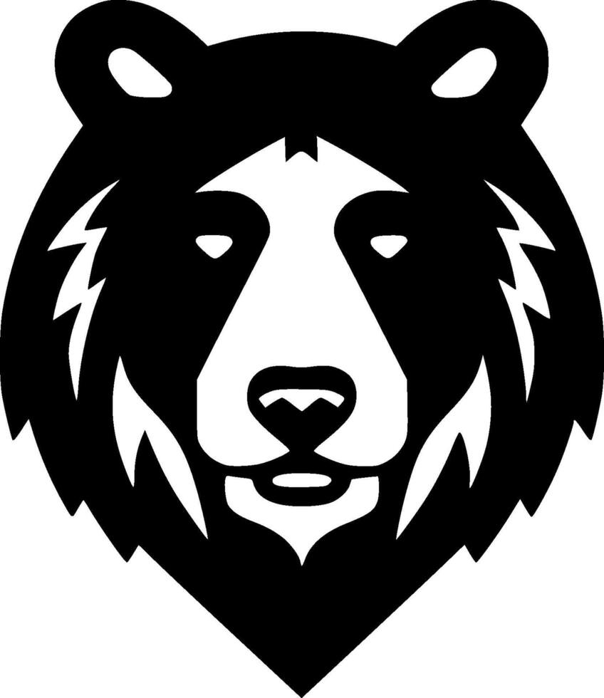 Bear - Minimalist and Flat Logo - illustration vector