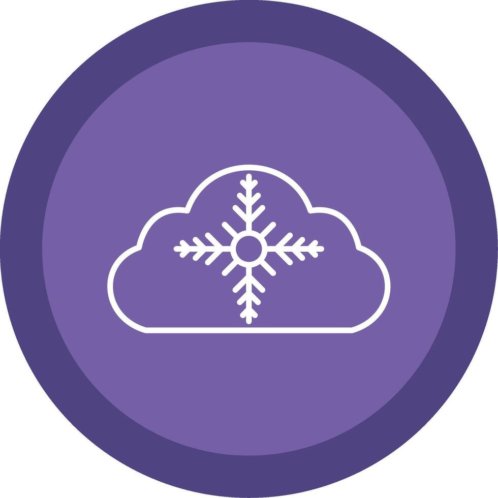 Weather Line Multi Circle Icon vector