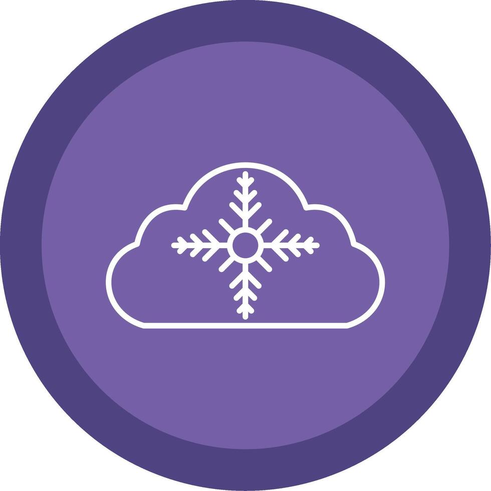 Weather Line Multi Circle Icon vector