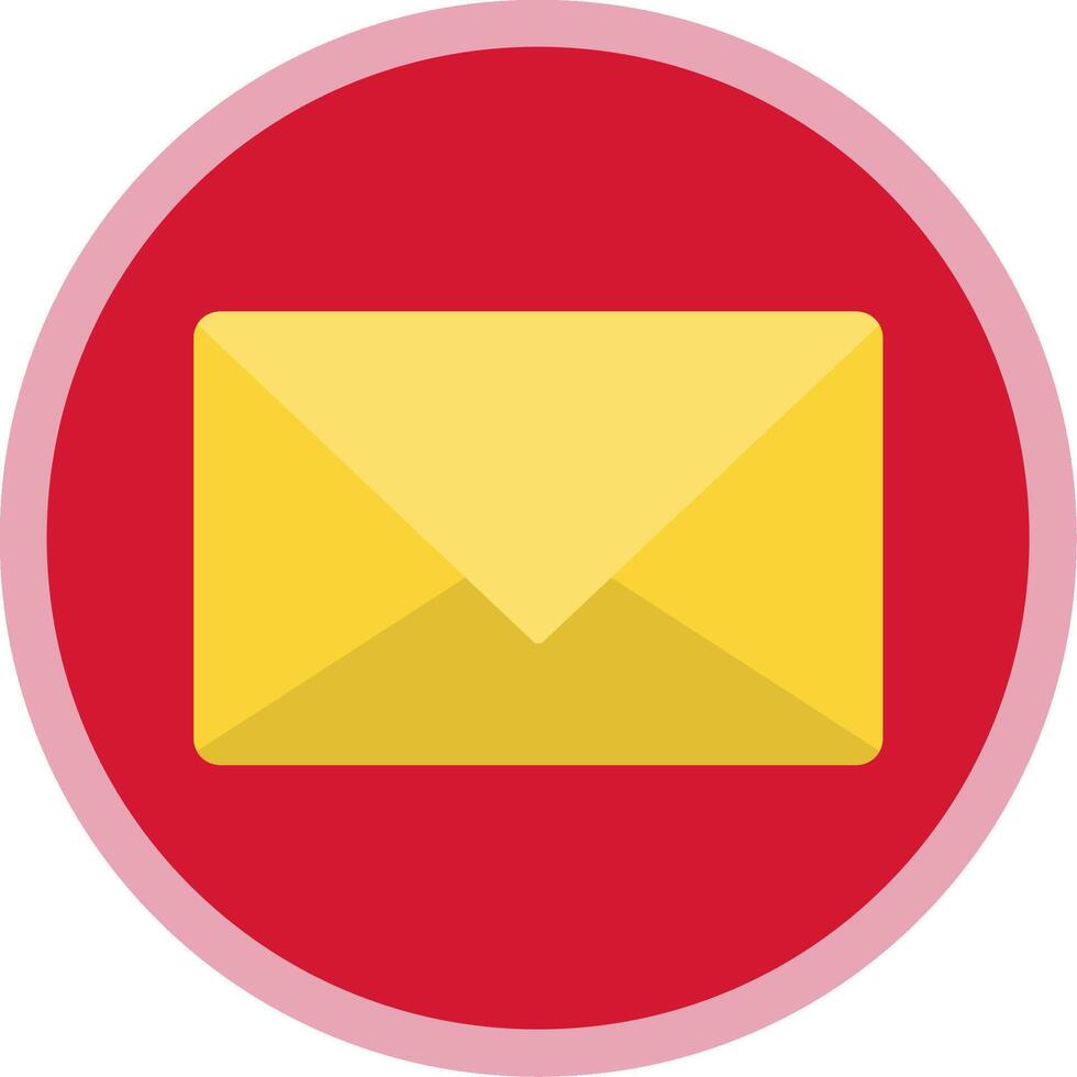 Email Flat Multi Circle Icon vector