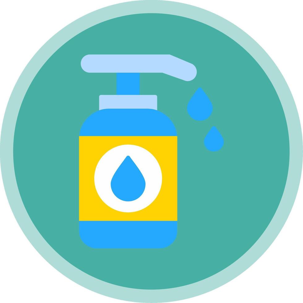 Lotion Flat Multi Circle Icon vector