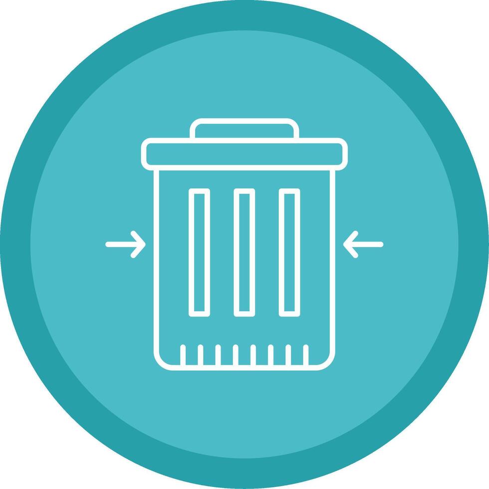 Waste Reduction Line Multi Circle Icon vector