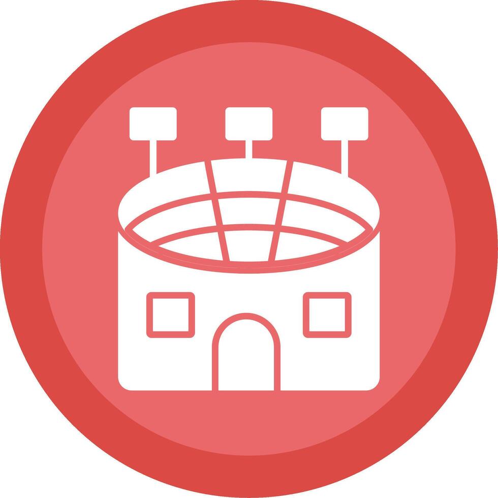 Stadium Glyph Multi Circle Icon vector