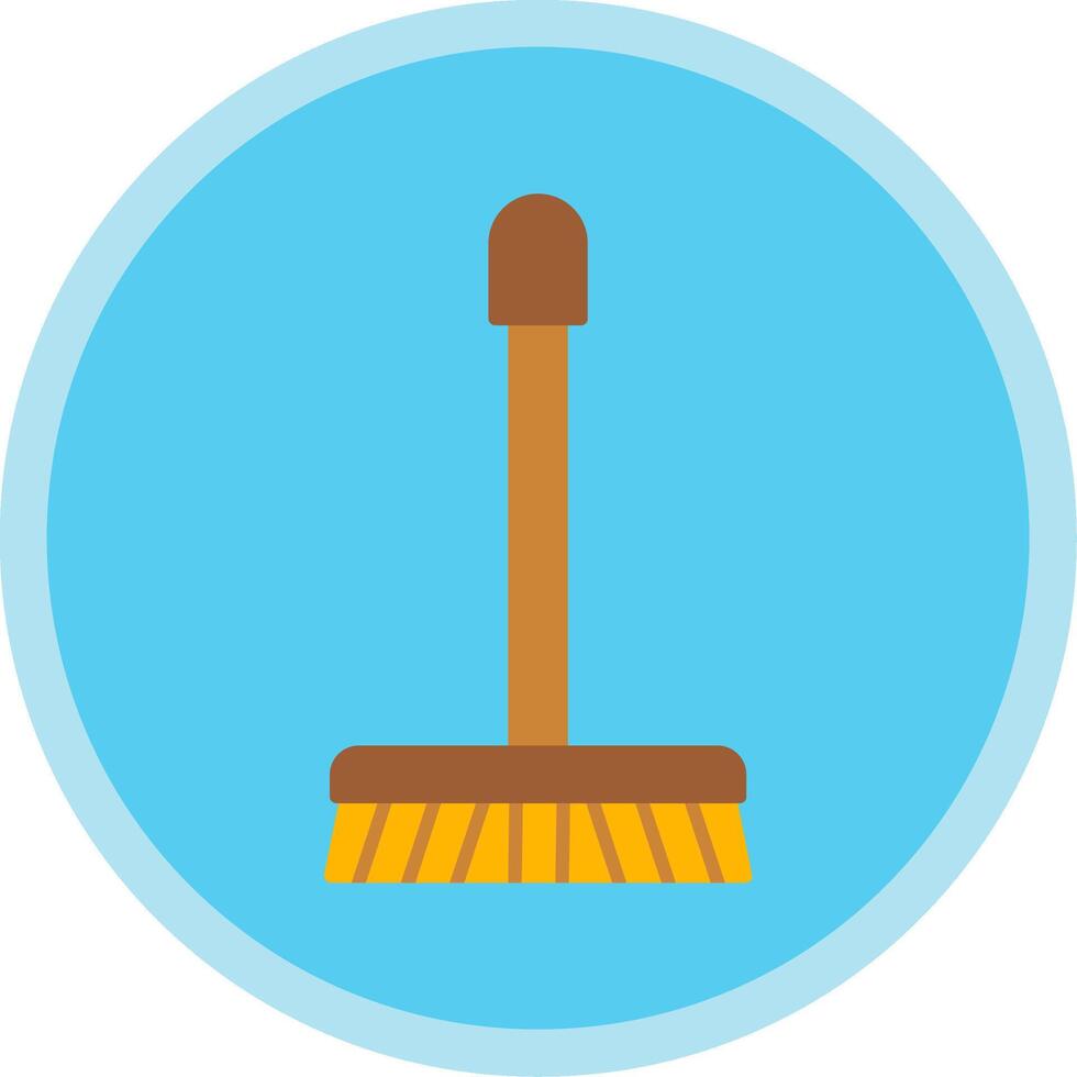 Mop Flat Multi Circle Icon vector
