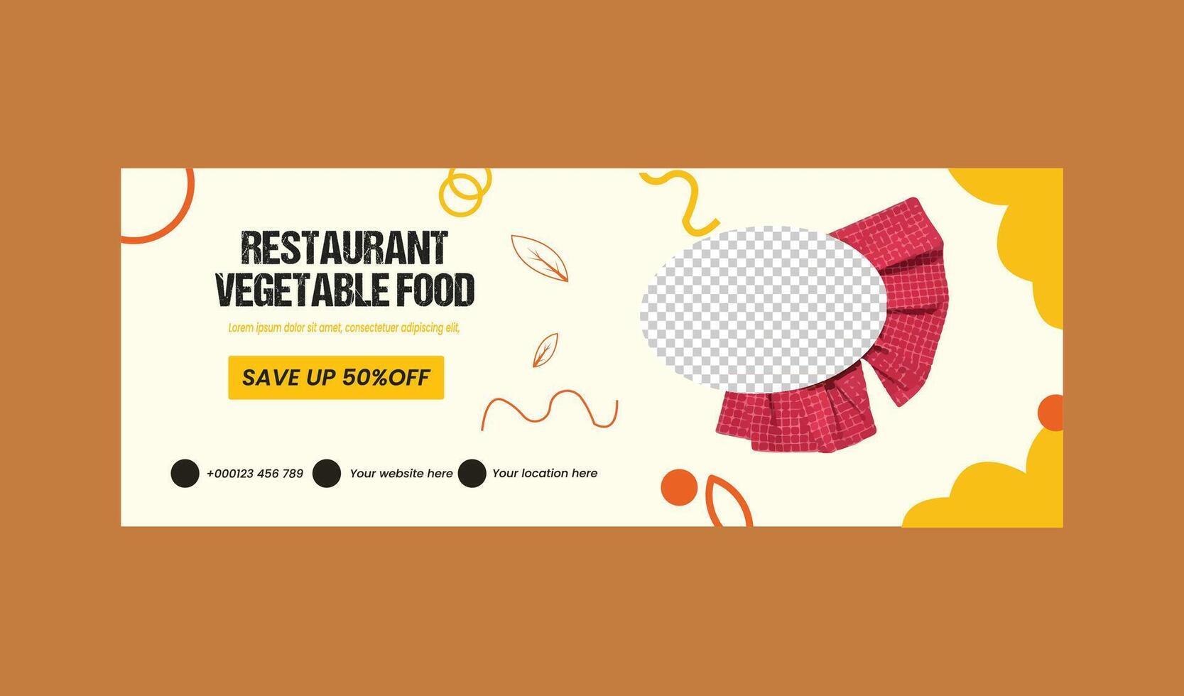 food web banner design vector