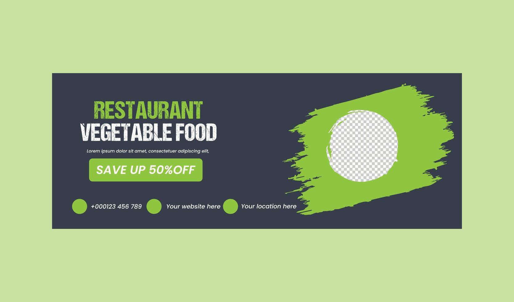 food web banner design vector