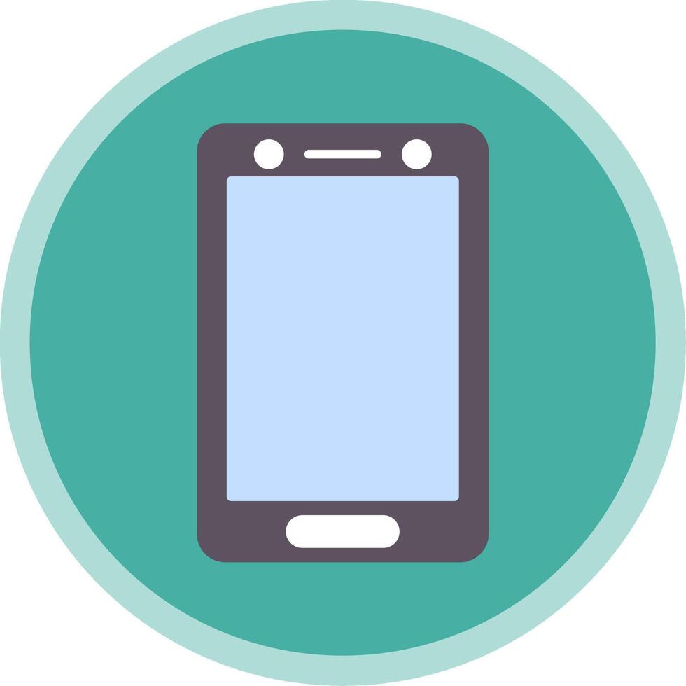 Smartphone Flat Multi Circle Icon vector