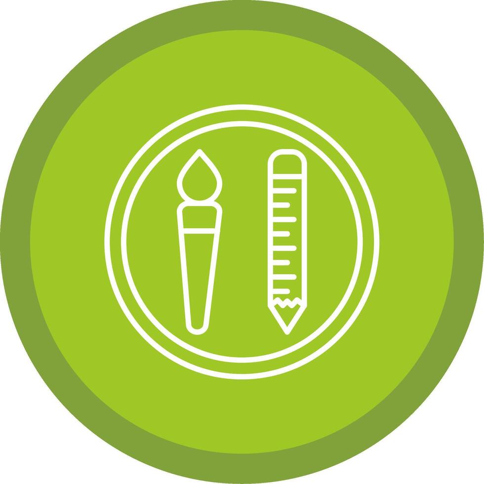 Edit Tools Line Multi Circle Icon vector