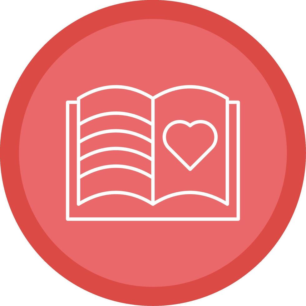 Guest Book Line Multi Circle Icon vector