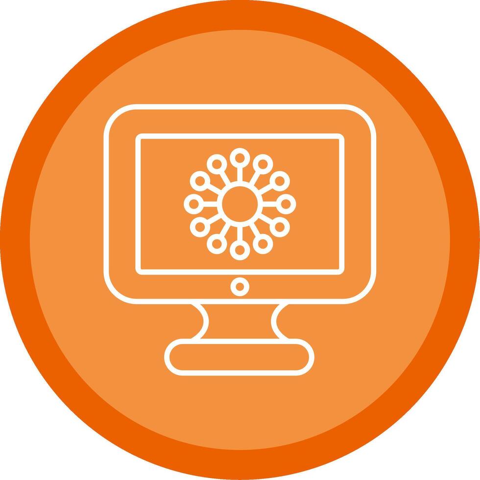 Diagram Line Multi Circle Icon vector